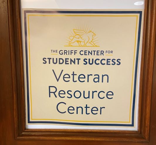 Veteran resource center door